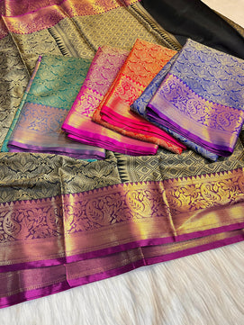 Katan Brocade Zari Tanchoi Saree