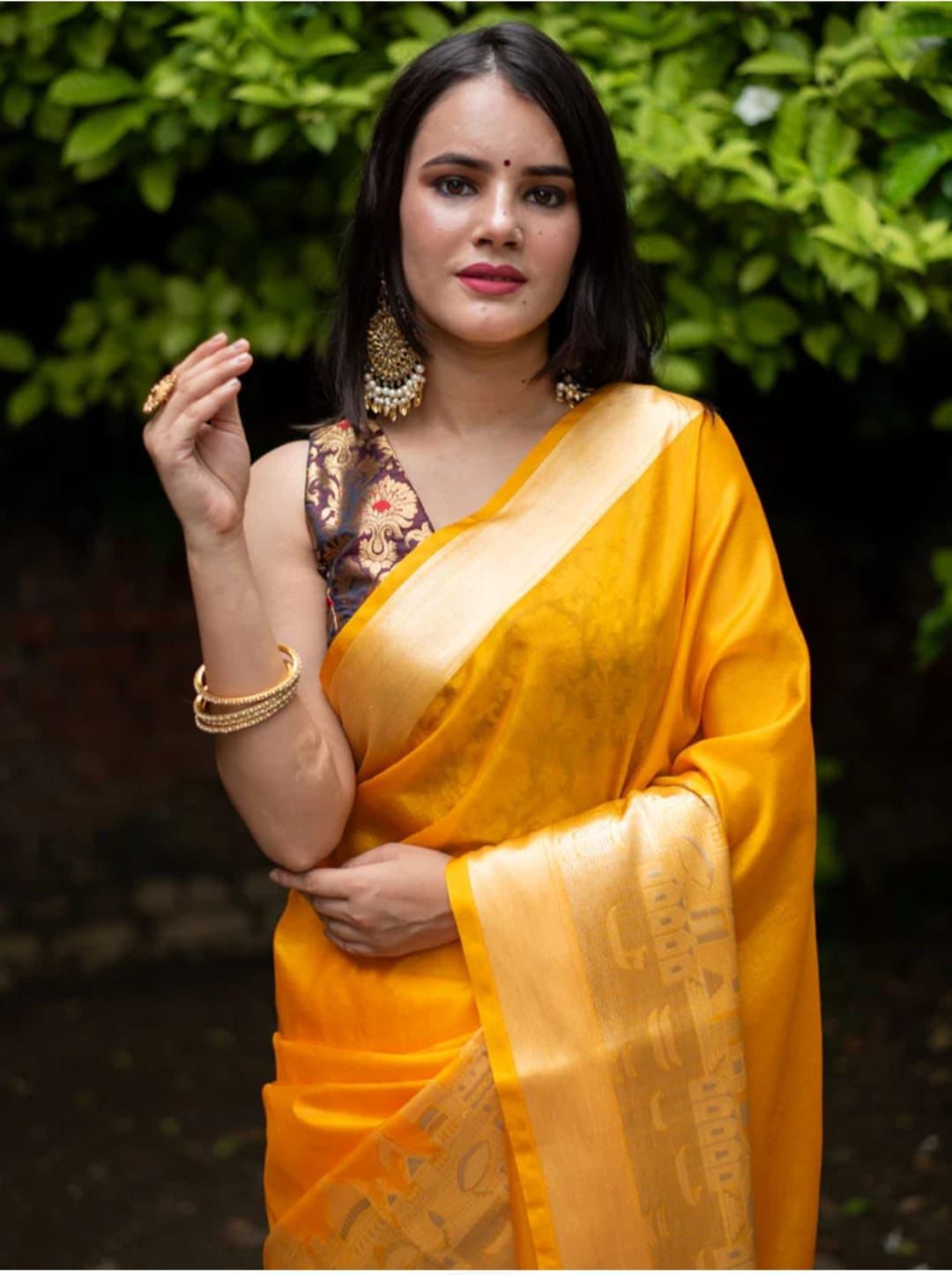 Banarasi Warm Silk Ganga Ghat Saree