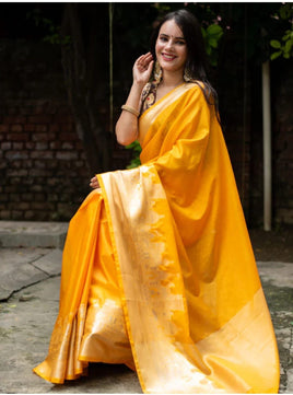 Banarasi Warm Silk Ganga Ghat Saree