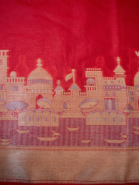Banarasi Warm Silk Ganga Ghat Saree