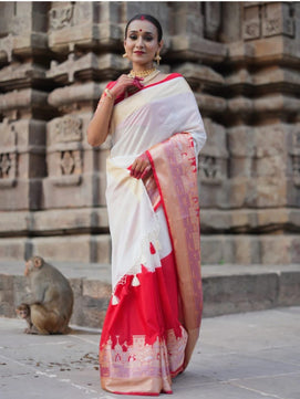 Banarasi Warm Silk Ganga Ghat Saree