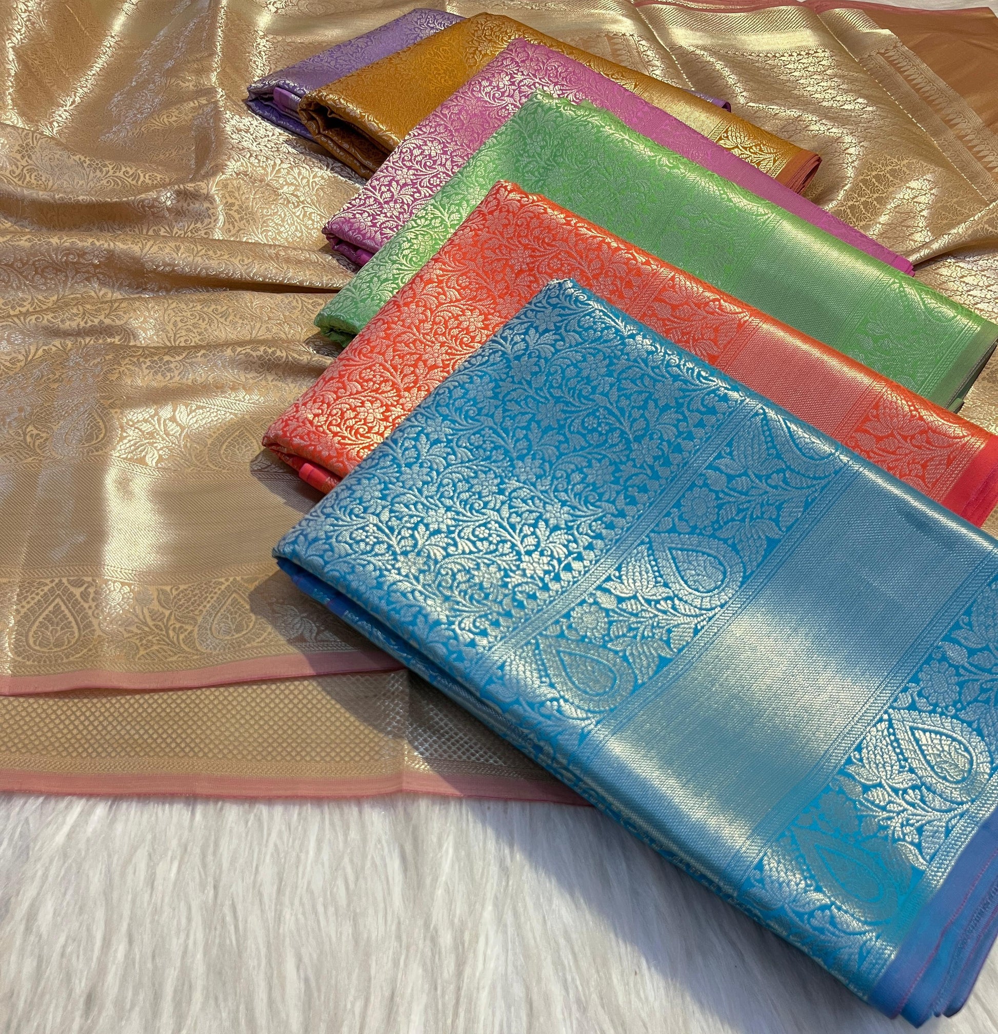 Banarasi Brocade Zari Tanchoi Saree