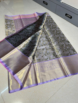 Katan Brocade Zari Tanchoi Saree