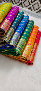 Katan Brocade Silk Saree
