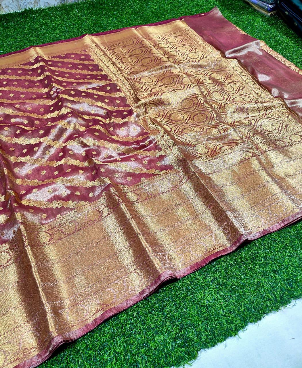 Katan Tissue Soft Silk Saree