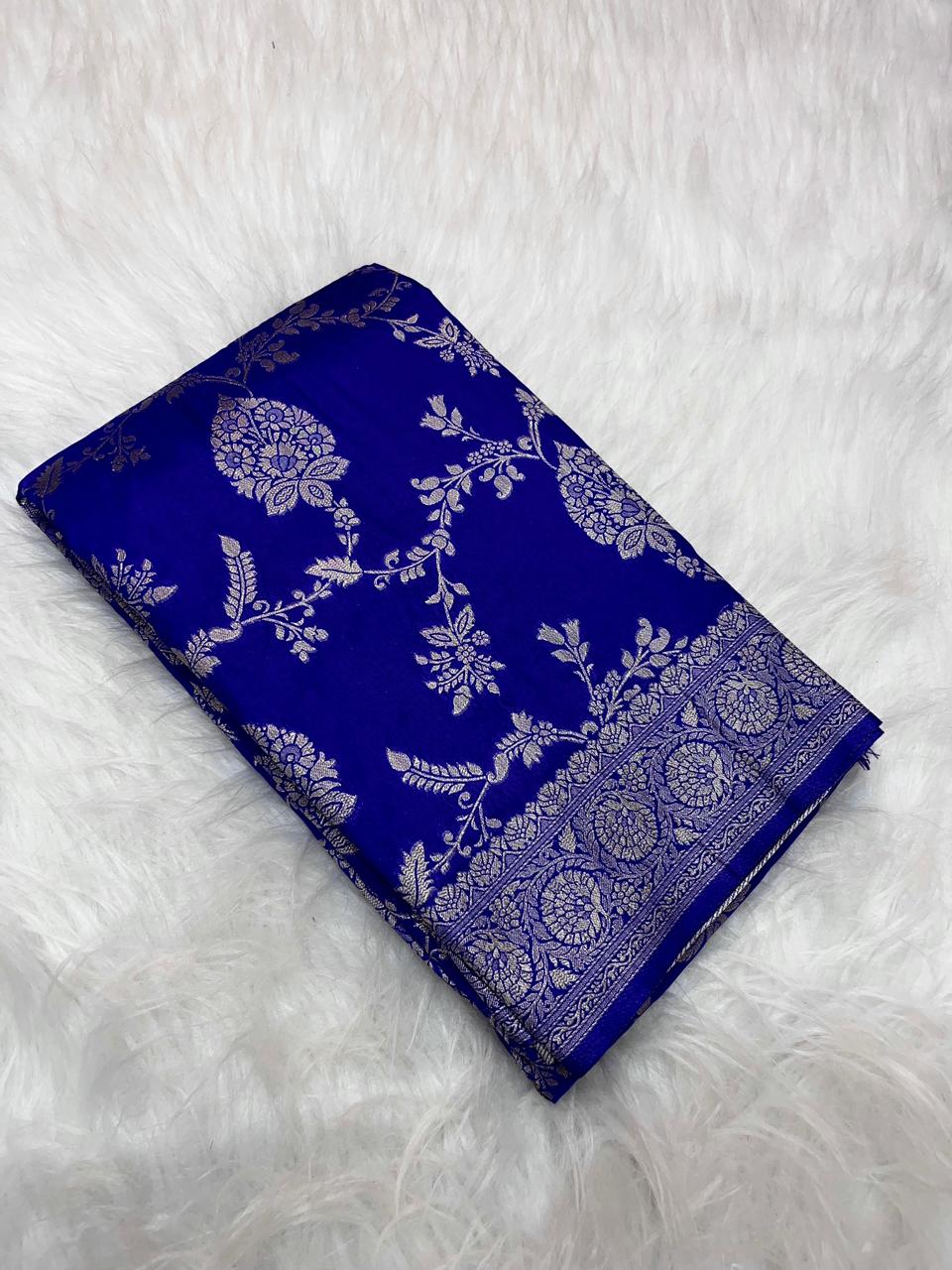 Katan Georgette Silk Saree