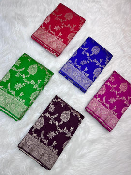 Katan Georgette Silk Saree