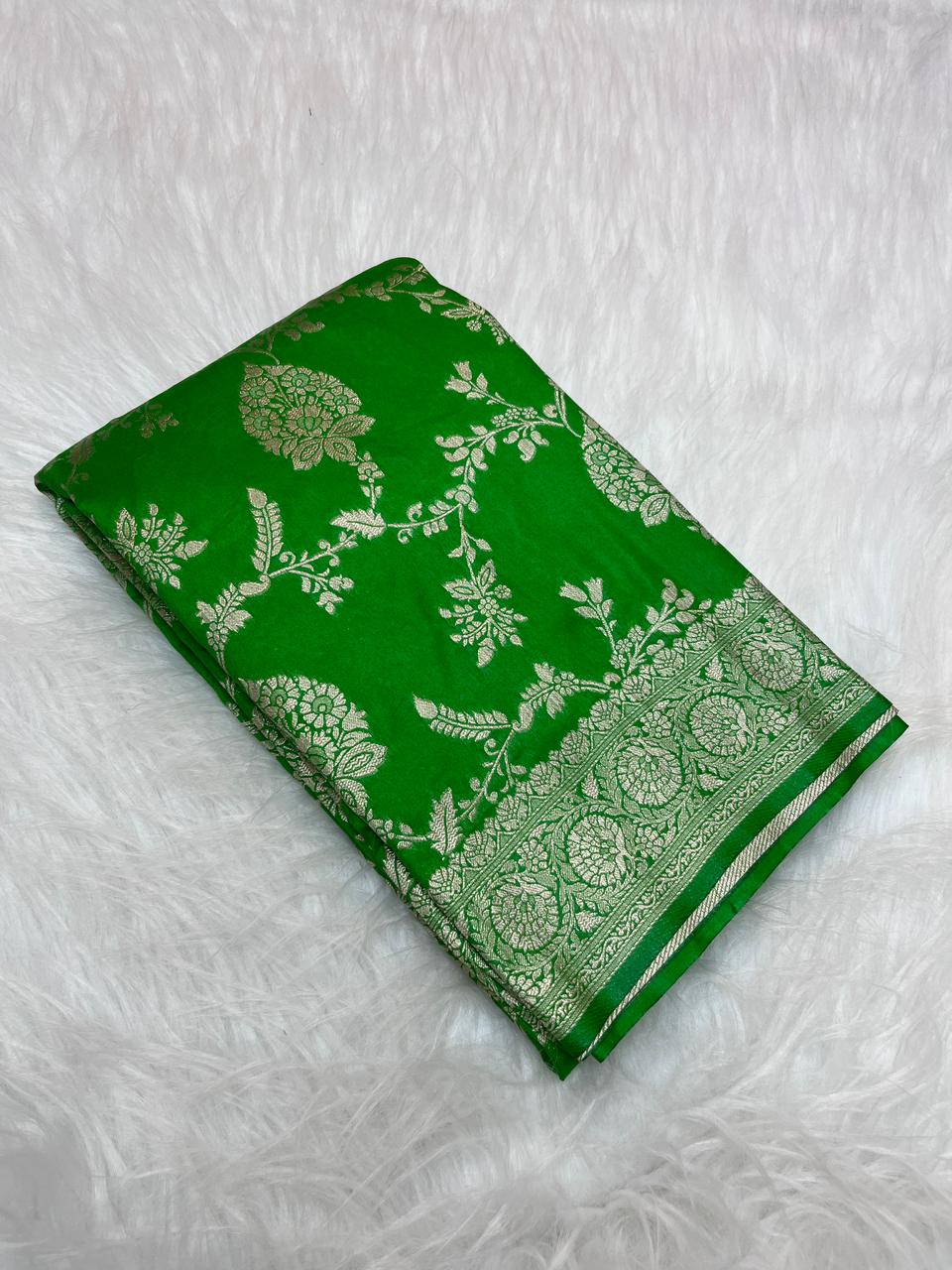 Katan Georgette Silk Saree