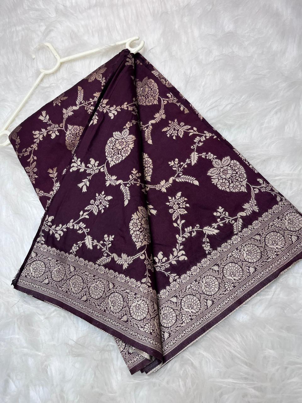 Katan Georgette Silk Saree
