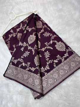 Katan Georgette Silk Saree