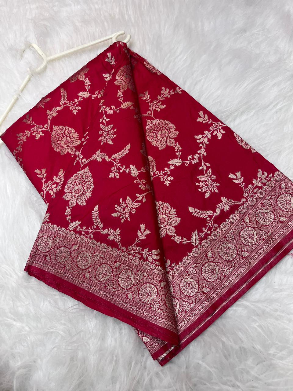 Katan Georgette Silk Saree