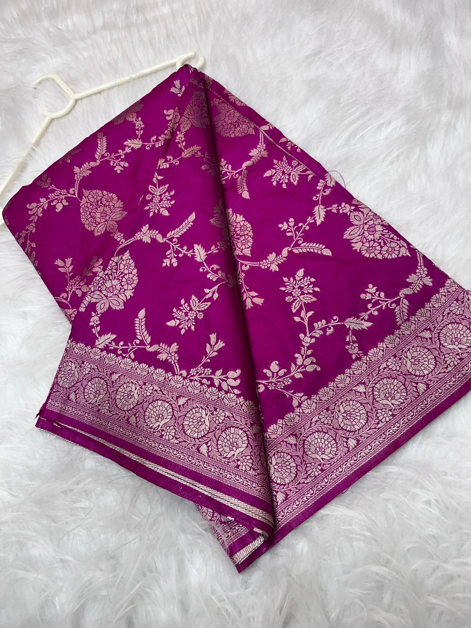 Katan Georgette Silk Saree