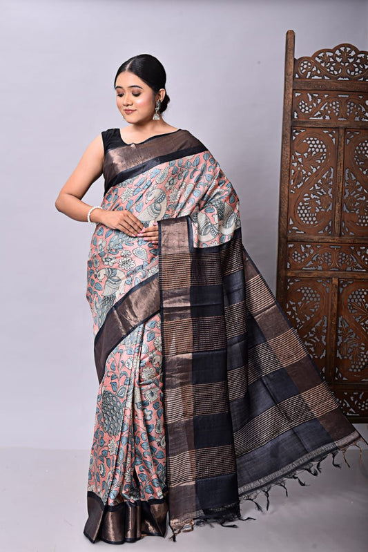 Pure Tussar Silk Saree