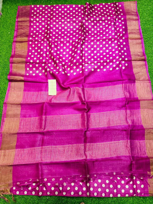 Pure Tussar Silk Saree