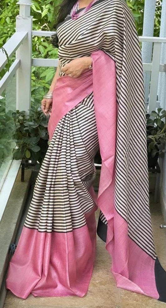 Pure Tussar Silk Saree