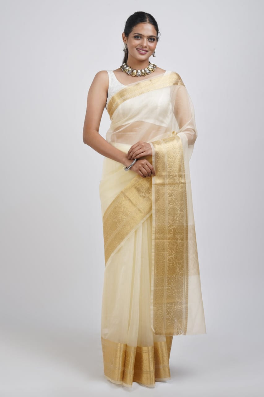 Kora Organza Silk Saree
