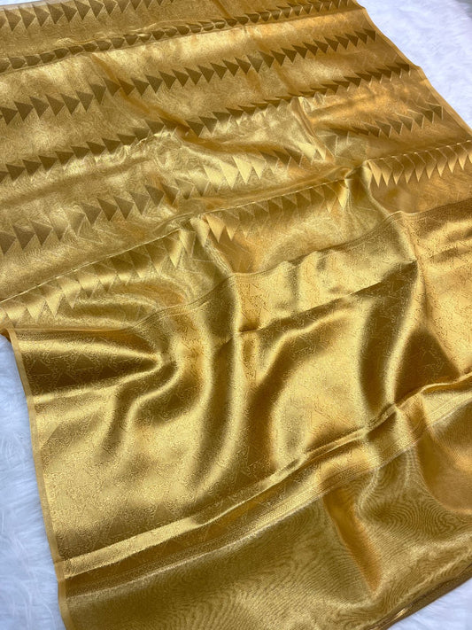 Golden Tissue Soft Silk Saree