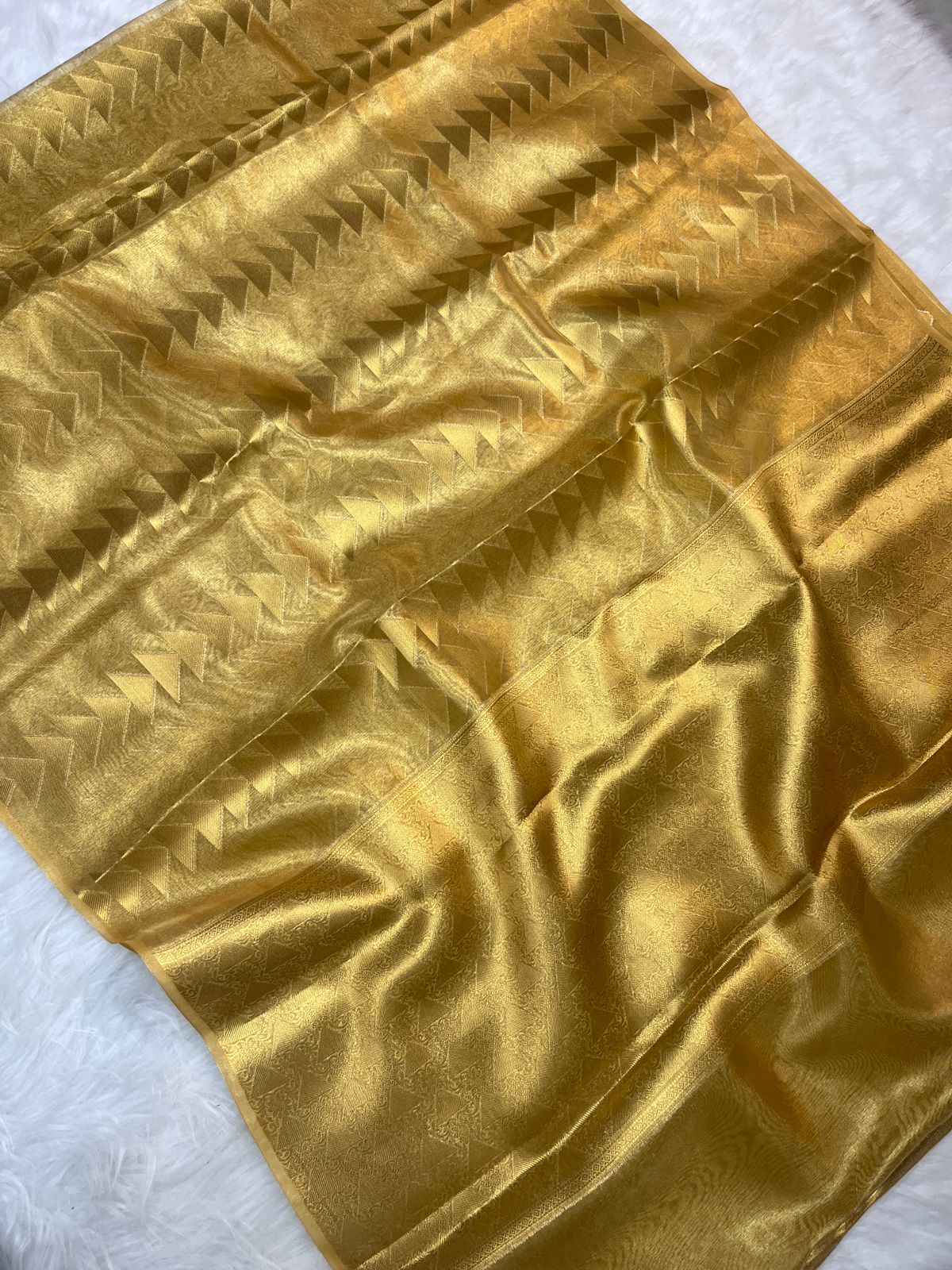 Golden Tissue Soft Silk Saree