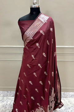 Double Katan Soft Silk Saree