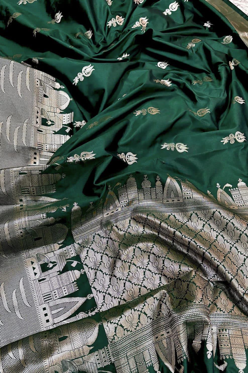 Double Katan Soft Silk Saree