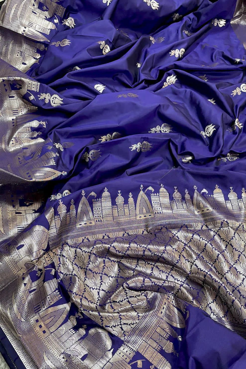 Double Katan Soft Silk Saree