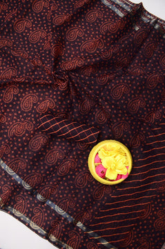 Kota Doria Bandhej Leheriya Saree