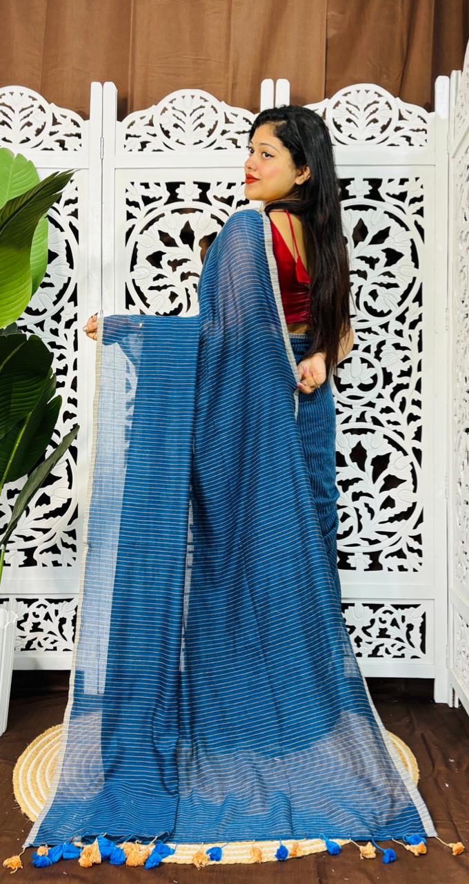 Mulmul Cotton Saree