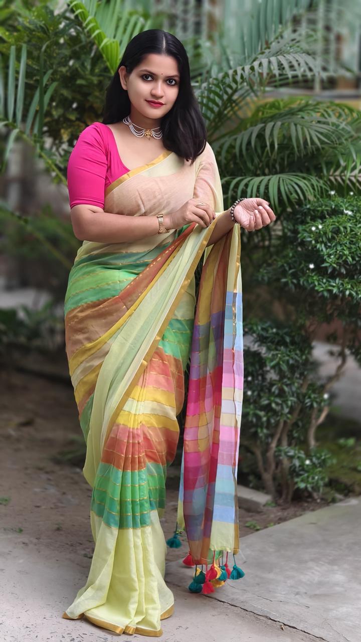 Mulmul Cotton Saree