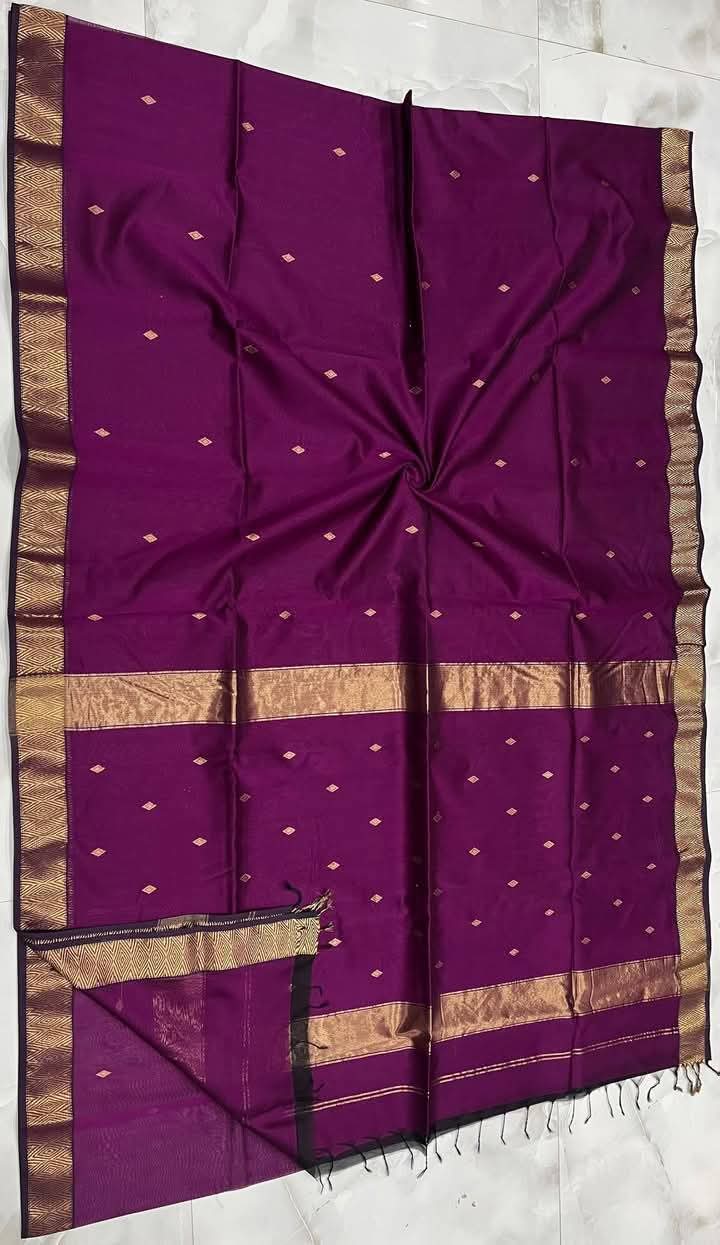 Maheshwari Cotton Silk Handloom Saree