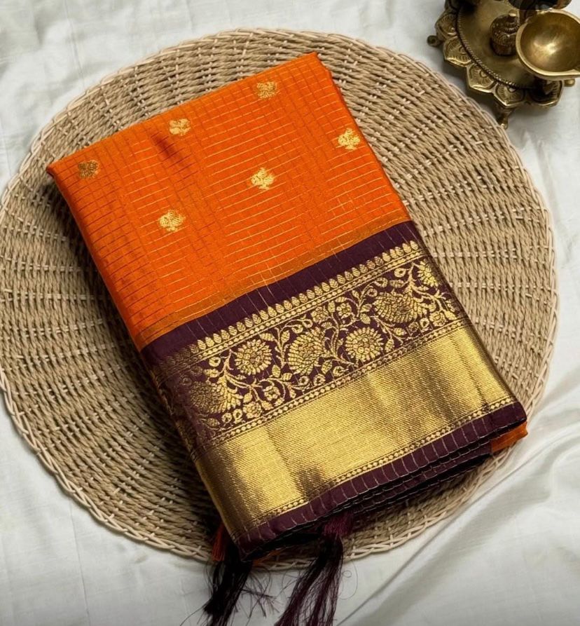 Katan Check Buti Work Sare