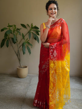 Muslin Organza Jamdani Saree