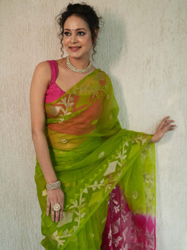 Muslin Organza Jamdani Saree