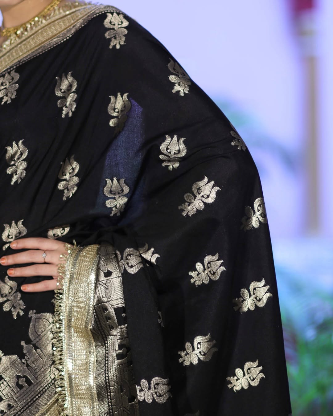 Premium Katan Silk Saree with Lace Work
