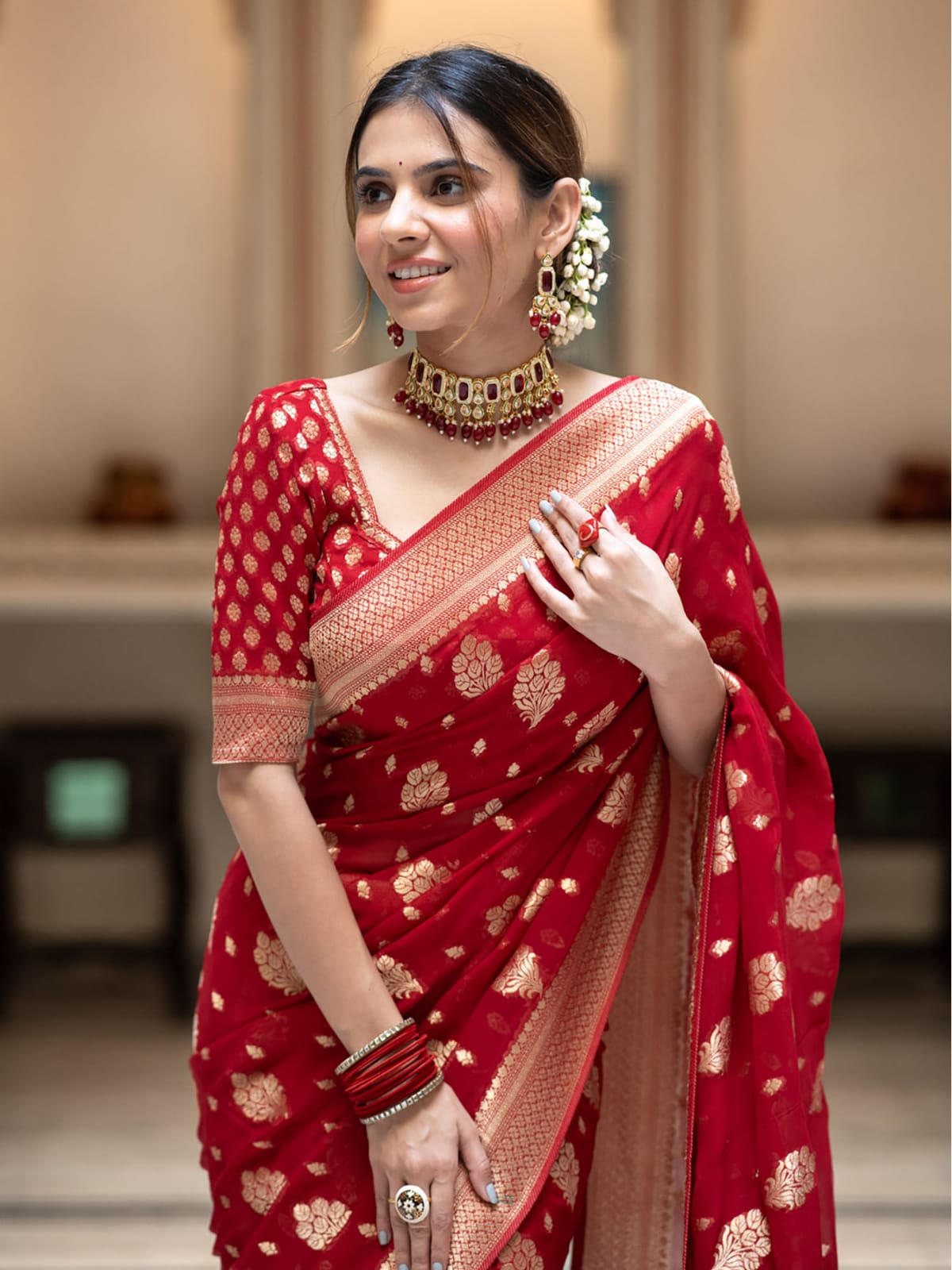 Banarasi Georgette Saree