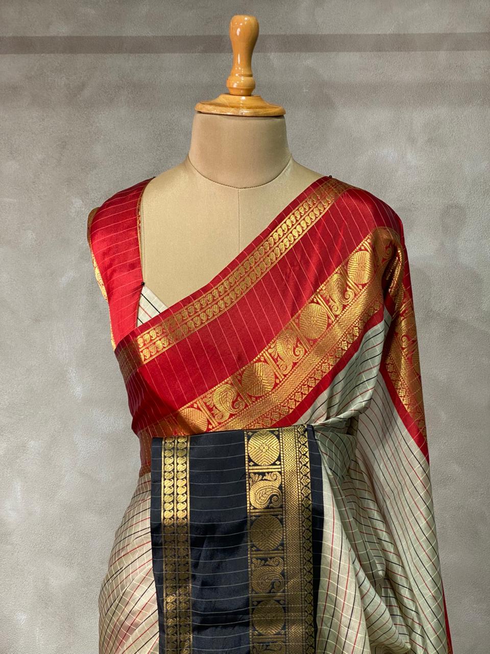 Katan Soft Silk Patola Ikat Saree