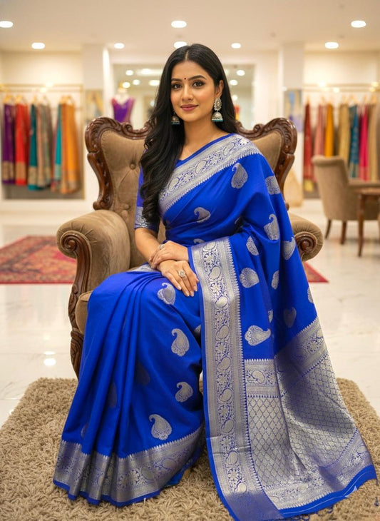 Banarasi Semi Katan Soft Silk Saree