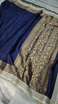 Warm Silk Saree with Lace Work