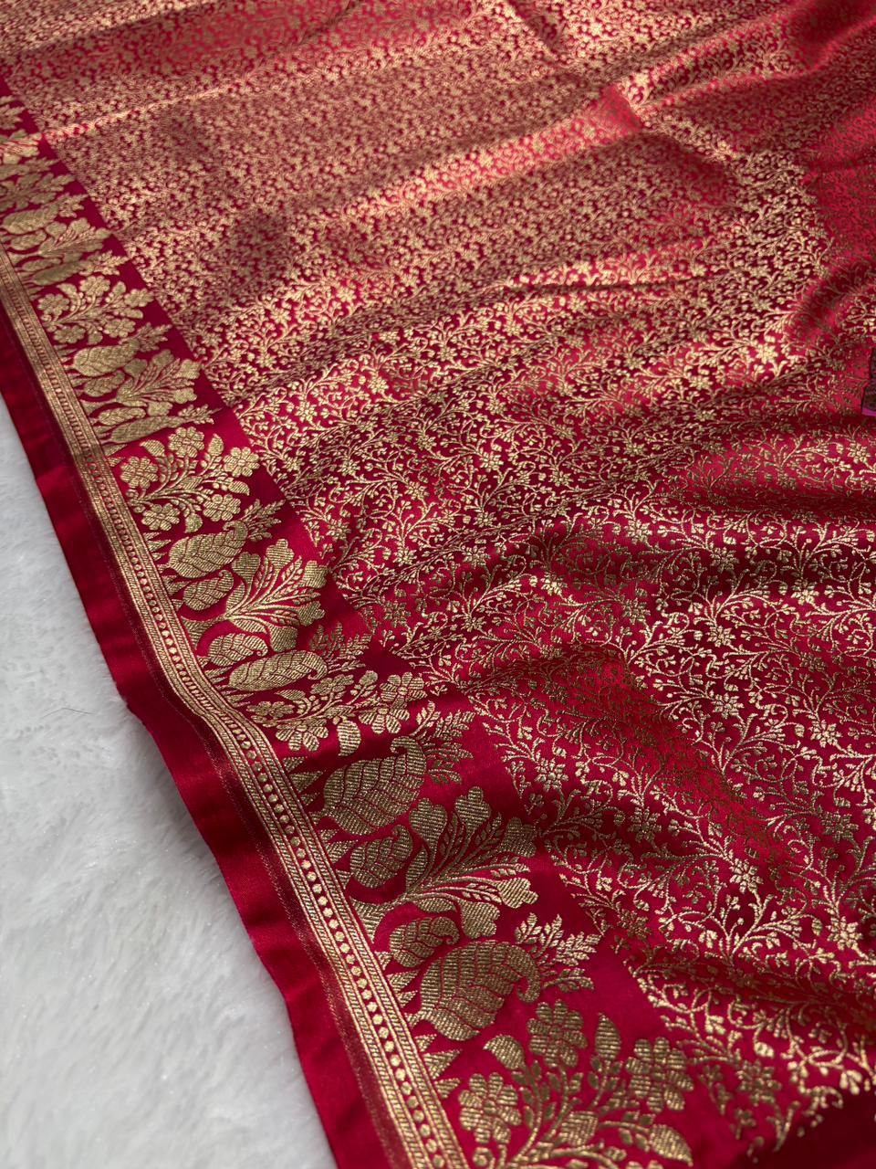 Brocade Mashru Katan Silk Saree