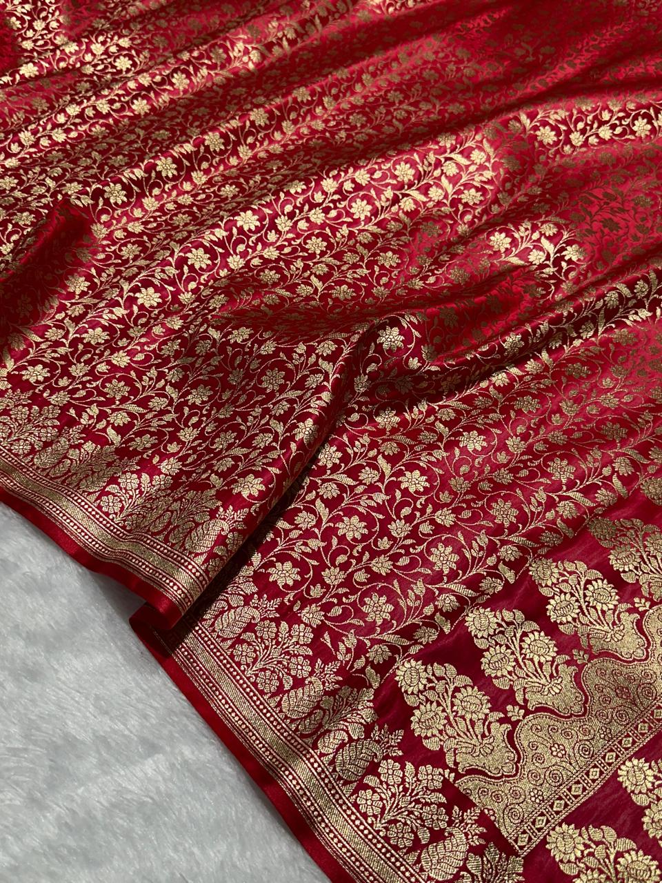 Brocade Mashru Katan Silk Saree