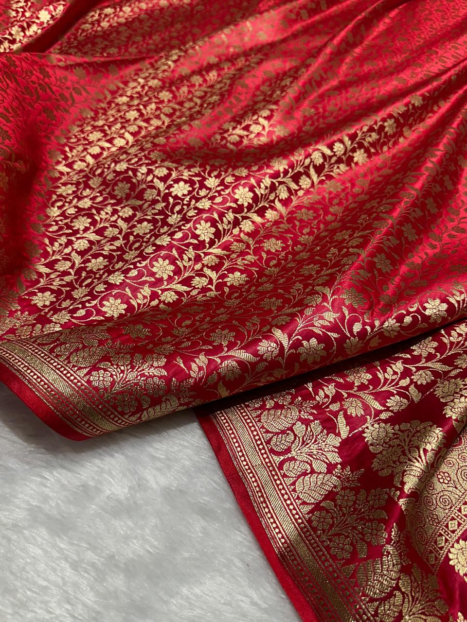 Brocade Mashru Katan Silk Saree
