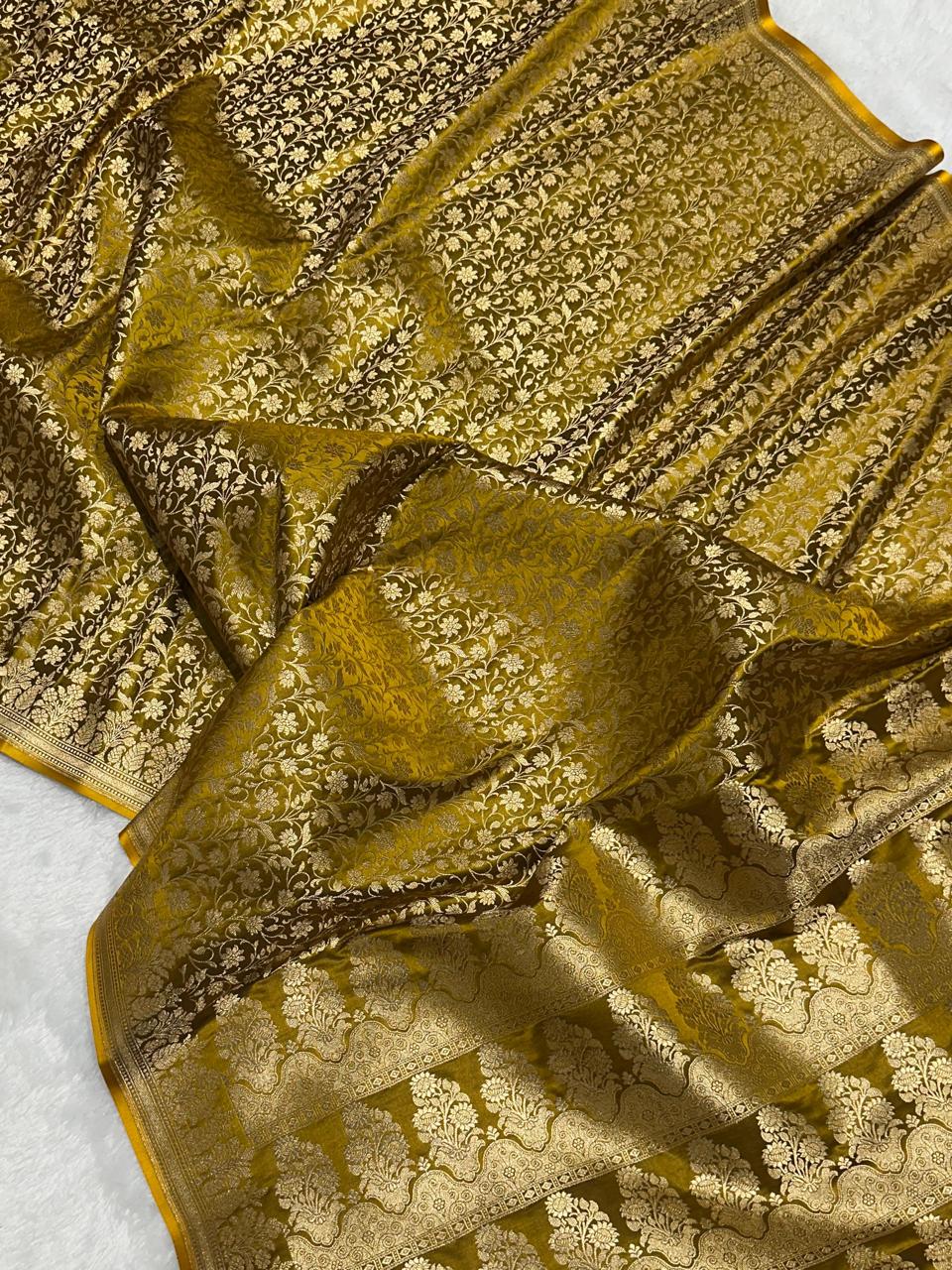Brocade Mashru Katan Silk Saree