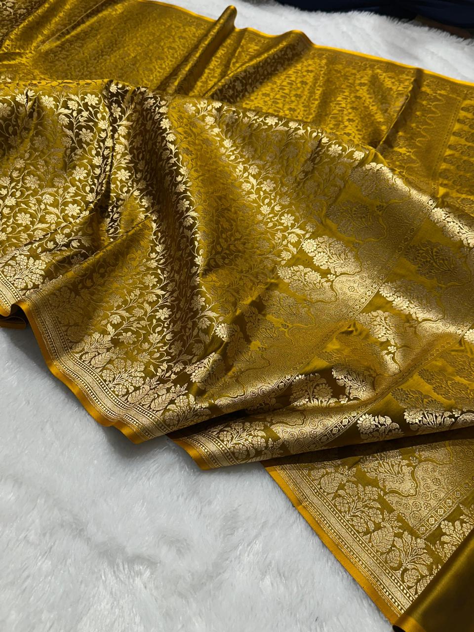Brocade Mashru Katan Silk Saree