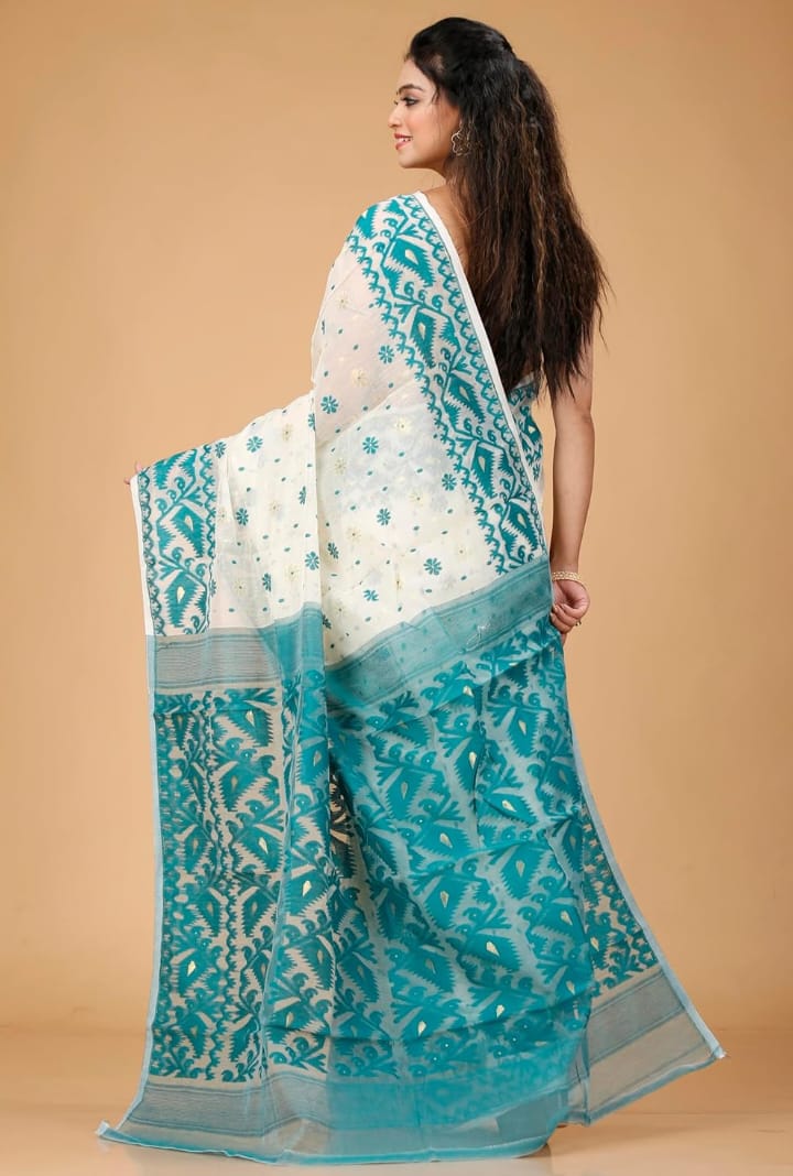 Exclusive Soft Dhakai Jamdani Saree