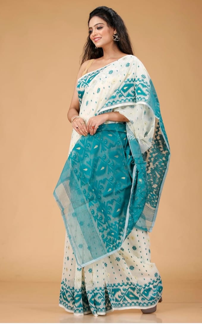 Exclusive Soft Dhakai Jamdani Saree