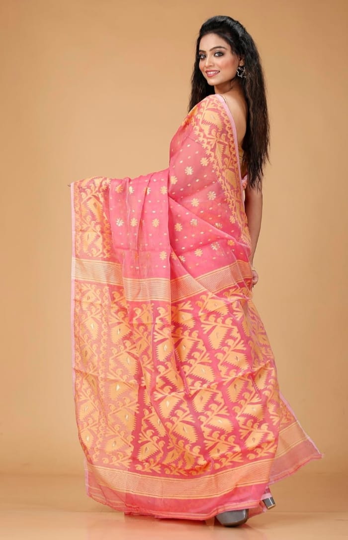 Exclusive Soft Dhakai Jamdani Saree