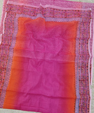 Cotton Kota Hand Block Print Saree
