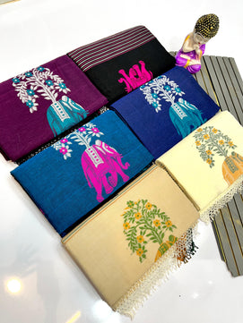 Pure Cotton Handwoven Saree
