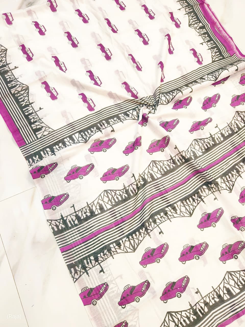Pure Cotton Hand Block Print Saree