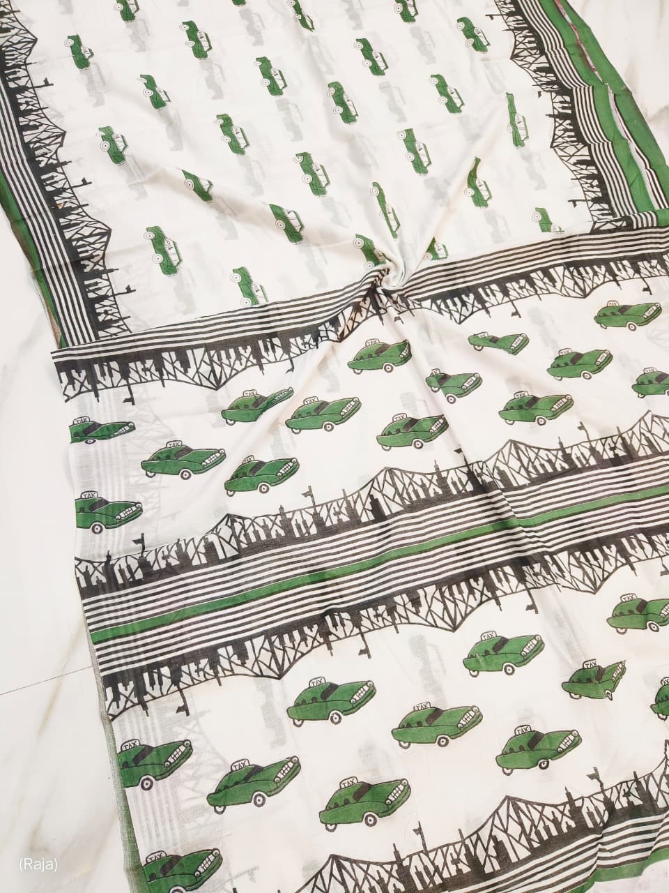 Pure Cotton Hand Block Print Saree