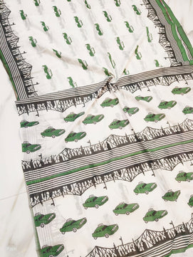 Pure Cotton Hand Block Print Saree